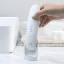 Wellskin Wx-Cj101 Ultrasonic Facial Scrubber Skin Cleaner Face Cleaning Beauty Skin Care Machine Remove Blackheads Deep Face Cleaning 25Khz - White