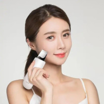 Wellskin Wx-Cj101 Ultrasonic Facial Scrubber Skin Cleaner Face Cleaning Beauty Skin Care Machine Remove Blackheads Deep Face Cleaning 25Khz - White