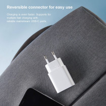 Xiaomi Mi 20W Charger Fast Charging Power Adapter With Usb Type-C Port Eu Plug - White
