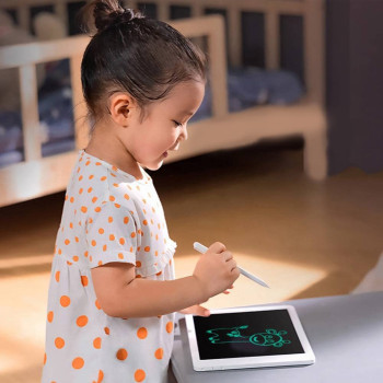 Xiaomi Mi Lcd Writing Tablet 13.5-Inch Screen Size With Magnetic Stylus Pen Ultra Clear Handwriting Pressure Sensitive Writing Lightweight & Slim Drawing Board - White