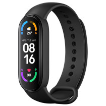 Xiaomi Mi Smart Band 6 Sport Watch 1.56Inch Amoled Hd Screen 24H Heart Rate/Stress/Sleep Monitoring Spo2 & Female Health Tacking 5Atm Waterproof - Black