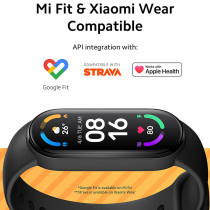 Xiaomi Mi Smart Band 6 Sport Watch 1.56Inch Amoled Hd Screen 24H Heart Rate/Stress/Sleep Monitoring Spo2 & Female Health Tacking 5Atm Waterproof - Black