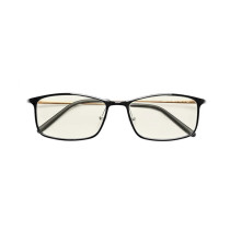 Xiaomi Hmj01Ts Protective Computer Eye Glasses Anti Blue Ray 40% Blue Light Blocking Rate Gold-Plastic Hybrid Frame Tr90 Stainless Steel Pc Lens-Black