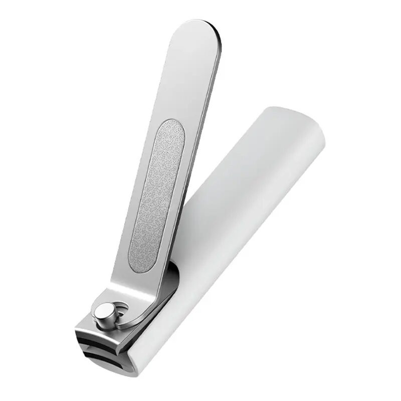Xiaomi Mi Mjzjd001Qw Anti Splash Nail Clipper With Handle Case Storage 420 Stainless Steel Sharp Blades Small & Portable Nail Cutter Trimmer - White