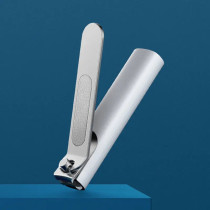 Xiaomi Mi Mjzjd001Qw Anti Splash Nail Clipper With Handle Case Storage 420 Stainless Steel Sharp Blades Small & Portable Nail Cutter Trimmer - White