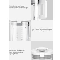 Xiaomi Smart Blender High Power Motor 1000W 9 Blending Modes With Smart App Control Oled Touch Screen Knob 1600Ml - White