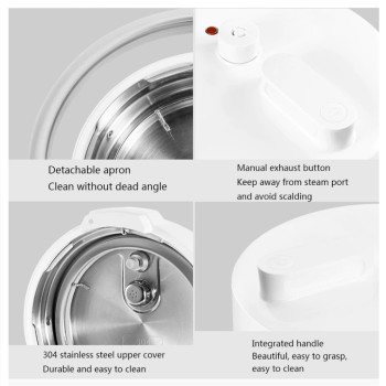 Xiaomi Mijia Smart Electric Pressure Cooker 2.5L Smart App Control Multifunction Electric Cooker 1000W - White