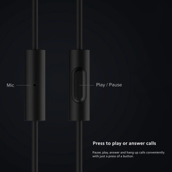 Xiaomi Mi Piston Basic Wired Earphone With Built-In Mic 3.5Mm Jack In-Ear Headphone - Black