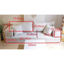Comfy 8 Piece Majlis Floor Sofa Set -1