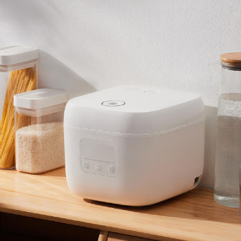 Zhiwuzhu Smart Small Rice Cooker Zcdq055 Powerful And Compact With 1.6L Capacity, 400W Firepower, Non-Stick Coating, And App Smart Linkage - White