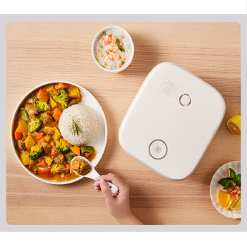 Zhiwuzhu Smart Small Rice Cooker Zcdq055 Powerful And Compact With 1.6L Capacity, 400W Firepower, Non-Stick Coating, And App Smart Linkage - White
