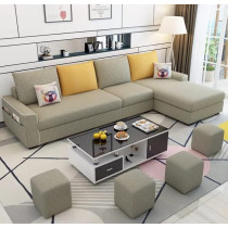 Simple Combination Removable And Washable Three-Person Small Apartment Sofa Modern Sectional Sofa