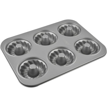 Prestige Non Stick Mini Fluted Mold Pan, Grey (PR46178)