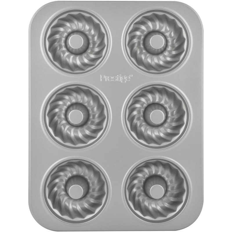 Prestige Non Stick Mini Fluted Mold Pan, Grey (PR46178)