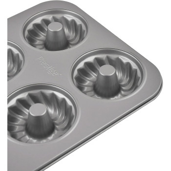 Prestige Non Stick Mini Fluted Mold Pan, Grey (PR46178)