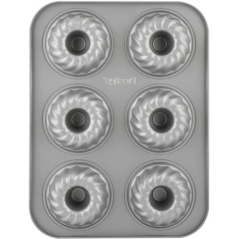 Prestige Non Stick Mini Fluted Mold Pan, Grey (PR46178)