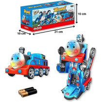 Fitto 2 In 1 Transformer Train Transform Automatically From Robot Mode To Train Mode with Light and Music