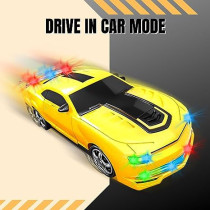 Fitto 2 In 1 Remote Control Bumble Car One Button Transformation From Robot Mode To Sports Car Mode with Light and Music