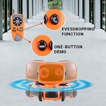 Fitto Robot Toy For Kids, Interactive Remote Control Pet with Walkie Talkie and Wireless RC Programming Mode For Boys and Girls Holiday Educational Gift