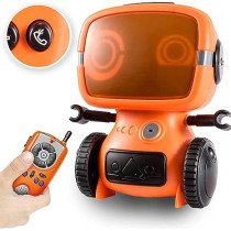 Fitto Robot Toy For Kids, Interactive Remote Control Pet with Walkie Talkie and Wireless RC Programming Mode For Boys and Girls Holiday Educational Gift