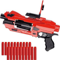 FITTO Automatic hand blaster gun with 20 soft blasters, 6-dart rotating drum, Gift for Youth, Teens, Adults