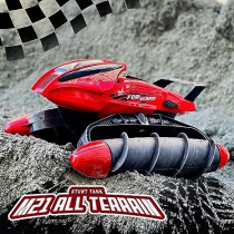 Fitto Remote Control Water and Amphibious Tank 1:10 with Unique Rotating Drill Tires Suitable For All Terrain