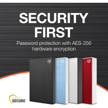 Seagate One Touch HDD with password, 5 TB, External Hard Drive - Black, 2 years Rescue Services (STKZ5000400)