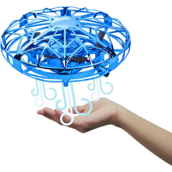 Fitto Safe Hand Drone For Kids, Hover Drone with Motion Sensor and Rechargeable Battery, Blue