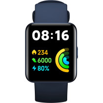 Redmi Smart Watch 2 Lite Black By Xiaomi - 1.55'' Touch Screen, 5Atm Water Resistant, 10 Days Battery, Gps, 100+ Sports Mode, Steps, Sleep, Heart Rate Monitor, Fitness Activity Tracker [Official Uk]
