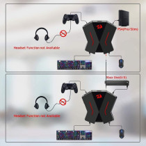 Redragon Ga200 Keyboard And Mouse Convert Box Adapter For Ps4 /Ps3 /Xbox One /Switch Consoles