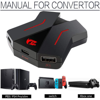 Redragon Ga200 Keyboard And Mouse Convert Box Adapter For Ps4 /Ps3 /Xbox One /Switch Consoles