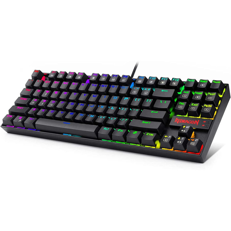 Redragon Redragon K552-Rgb Kumara Rgb Led Backlit Mechanical Gaming Keyboard (Black)