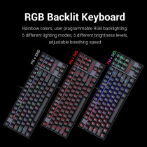Redragon Redragon K552-Rgb Kumara Rgb Led Backlit Mechanical Gaming Keyboard (Black)