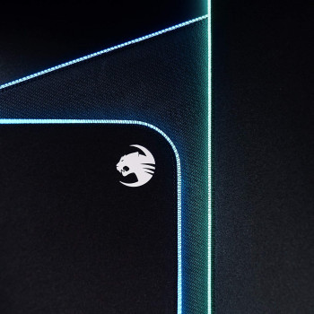 ROCCAT Sense Aimo Xxl Gaming Mousepad - Aimo Led Illumination, Maximum Precision, Rubberized Bottom, (900 Mm X 400 Mm X 3.5 Mm), Black