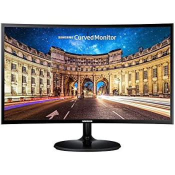 SAMSUNG 24 Inch Cf390 Curved Monitor Lc24F390Fhmxue, Black