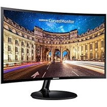 SAMSUNG 24 Inch Cf390 Curved Monitor Lc24F390Fhmxue, Black