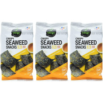 Cj Bibigo Snack Gim, Seasoned Seaweed Sesame 5grams X 3Packs, Multi Color