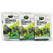 CJ Bibigo Crispy Seaweed Snacks Wasabi Flavour 3 x 5g