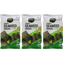 CJ Bibigo Crispy Seaweed Snacks Wasabi Flavour 3 x 5g