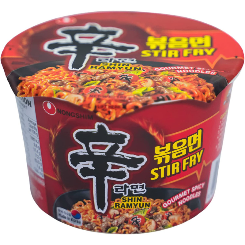 Nongshim Shin Ramyun Stir Fry Big Cup Noodles, 103 gm