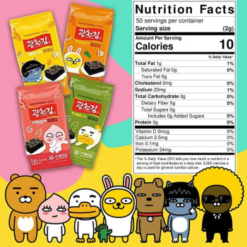 Kwangcheonkim Kakao Friends Seasoned Seaweed Snacks 100 g