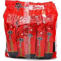 Shin Ramyun, Multi Noodles, Halal , Delecious Taste, Hot Noodle, Aromatic Spices , Made in Korea -( pack of Five, 120 grams)
