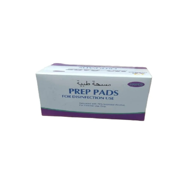 100-Piece Disposal Alcohol Prep Pads Mobility Aids