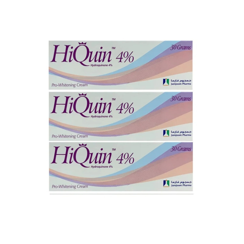 HIQU Hiquin Pro Whitening Beauty Cream 4% 30Grams Pack of 3 Skin Care