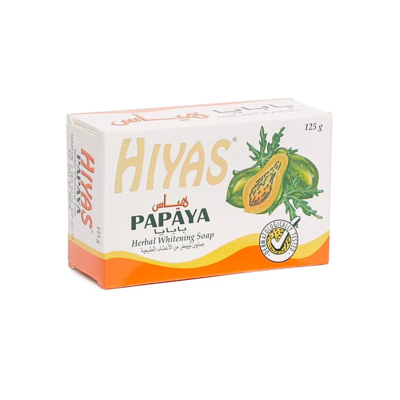 Hiyas Papaya Herbal Whitening Soap 125G Skin Care