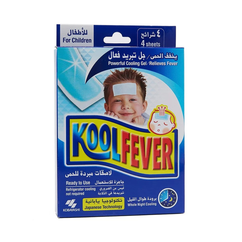 KOOLFEVER Fever Reliever Last for About 8 Hours 4 Sheets Fever Patches