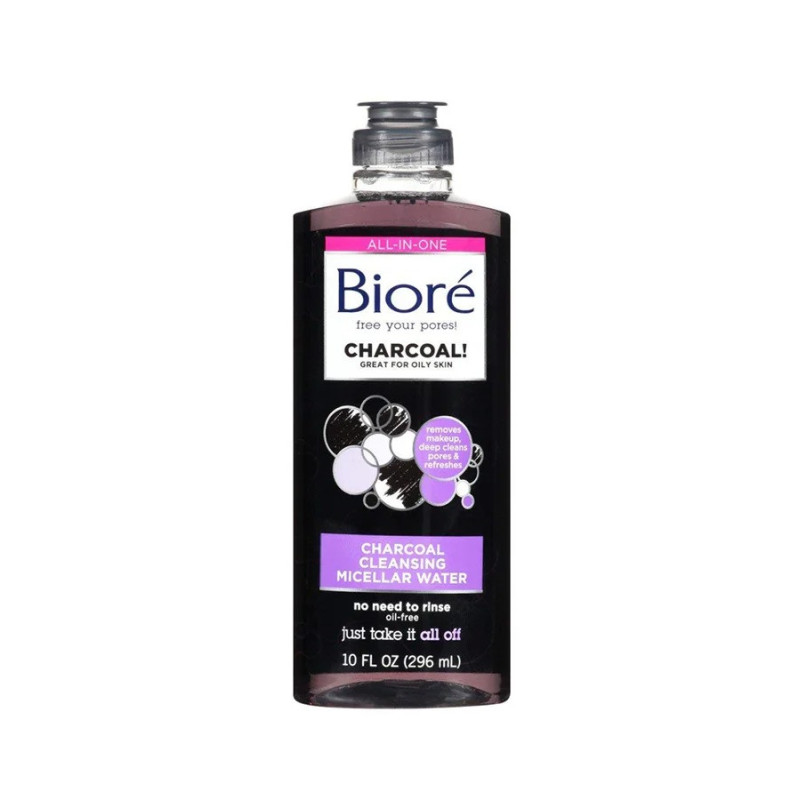 Kao-Biore Charcoal Cleansing Micellar Water 10Ounce Skin Care