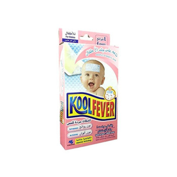 Kobayashi 4-Piece Fever Cooling Gel Sheet Fever Patches