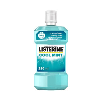 Listerine Cool Mint Flavour Daily Mouthwash 250Ml Oral Care