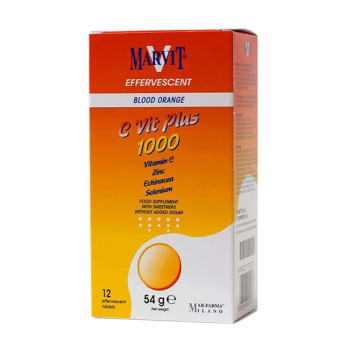 MAR-FARMA Marvit Vitamin C With Zinc, Echinacea And Selenium Sugar-Free Effervescent Multivitamins